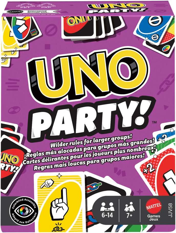 Mattel UNO kortos PARTY (atnaujintos) (JJV58)