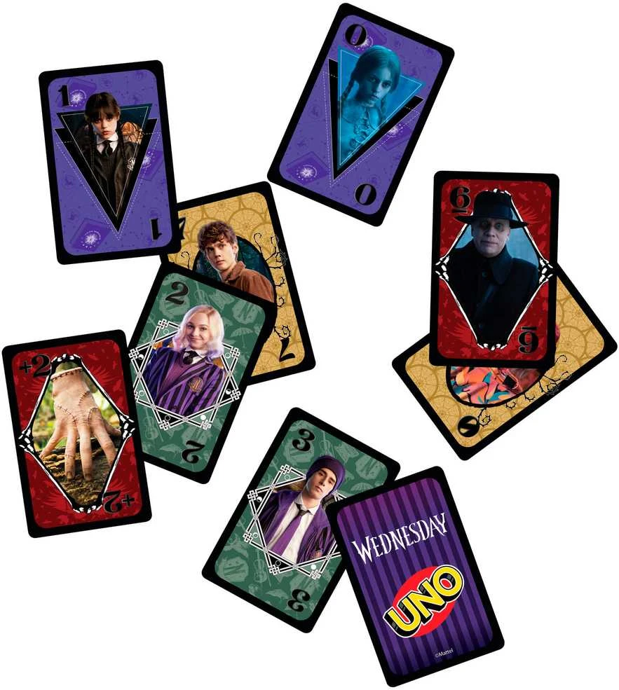 Mattel UNO kortos WEDNESDAY (JHB18)