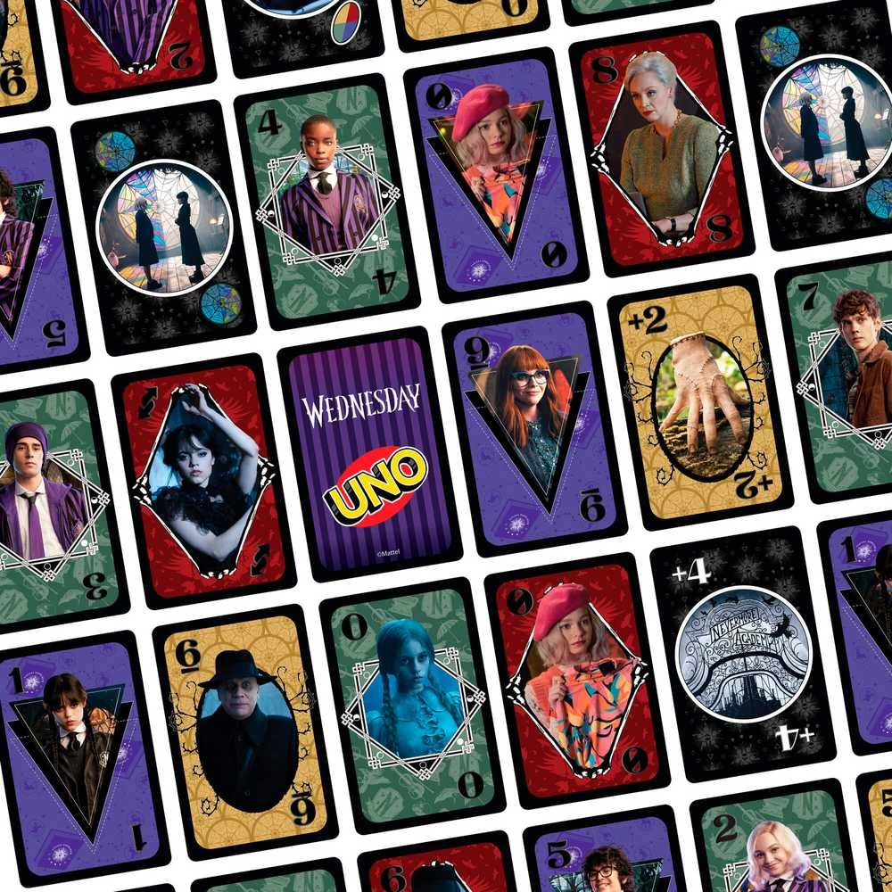 Mattel UNO kortos WEDNESDAY (JHB18)