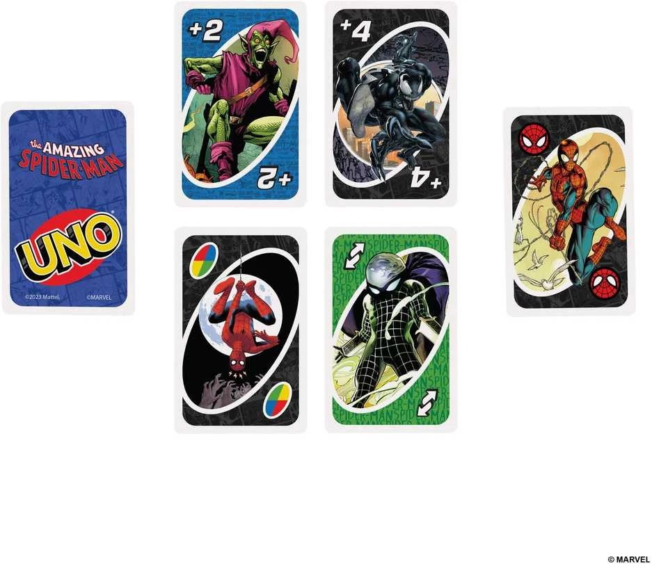 Mattel UNO kortos SPIDER–MAN (HXY08)