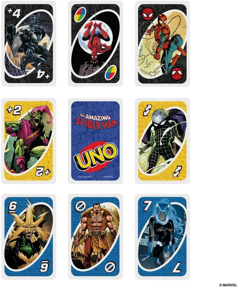 Mattel UNO kortos SPIDER–MAN (HXY08)