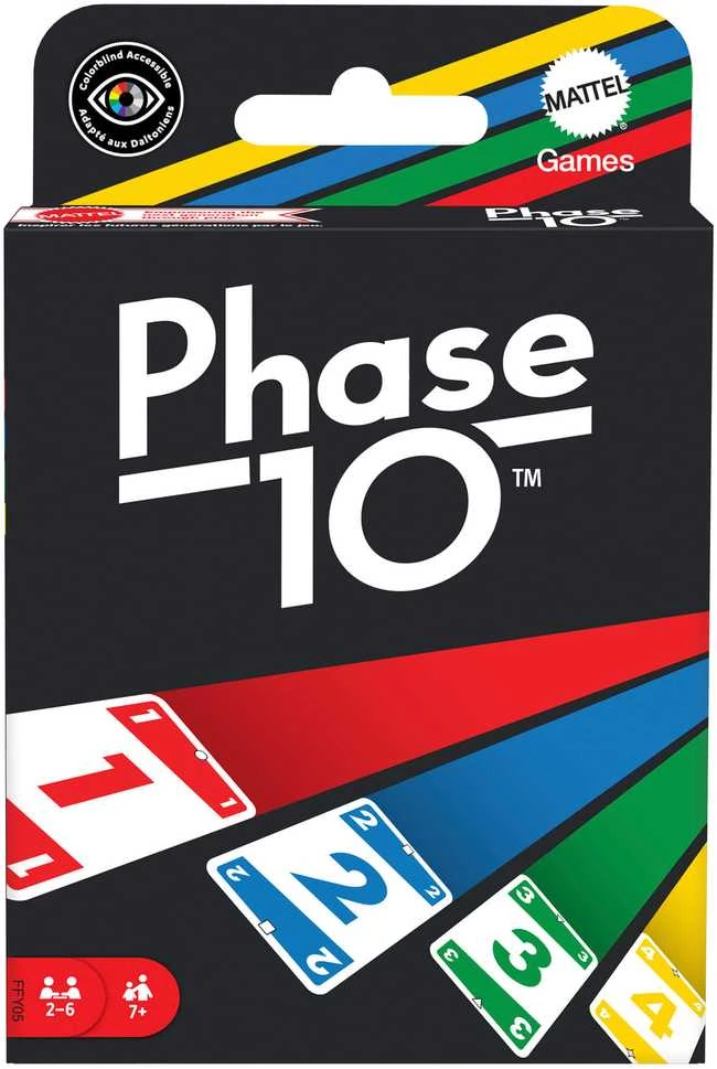 Mattel PHASE 10 - sutampančių kortų žaidimas