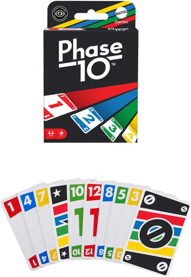 Mattel PHASE 10 - sutampančių kortų žaidimas
