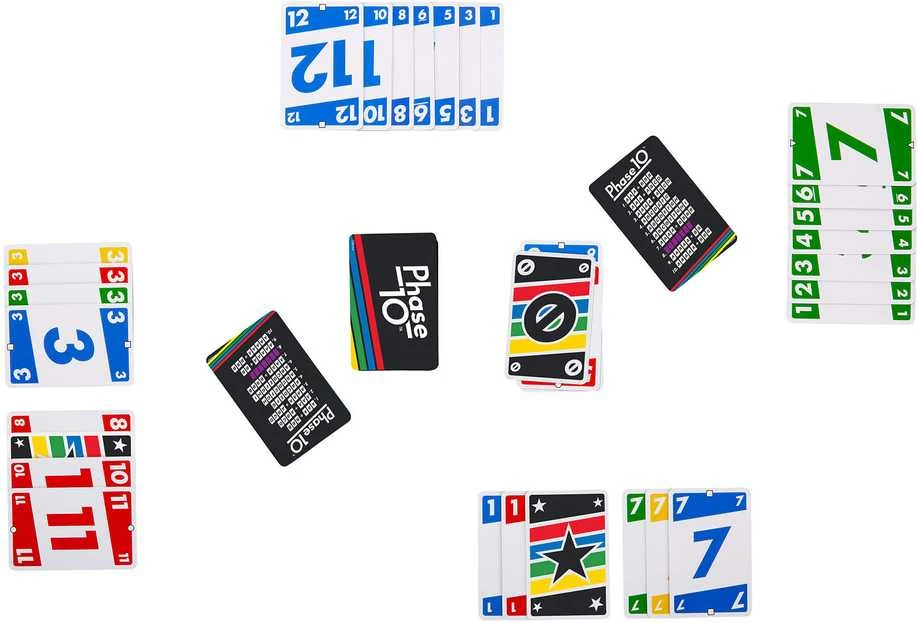 Mattel PHASE 10 - sutampančių kortų žaidimas