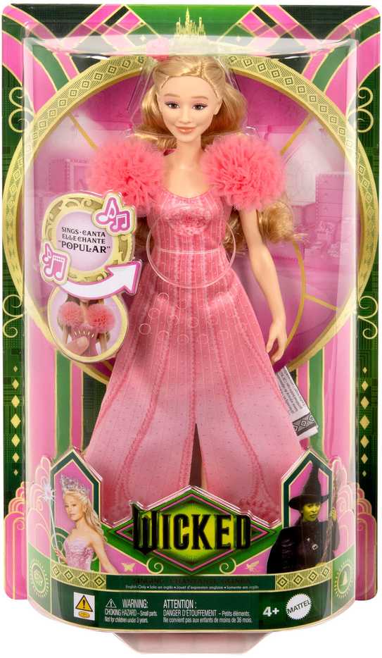 Mattel Dainuojanti Glinda kolekcinė lėlė iš WICKED ZA6068