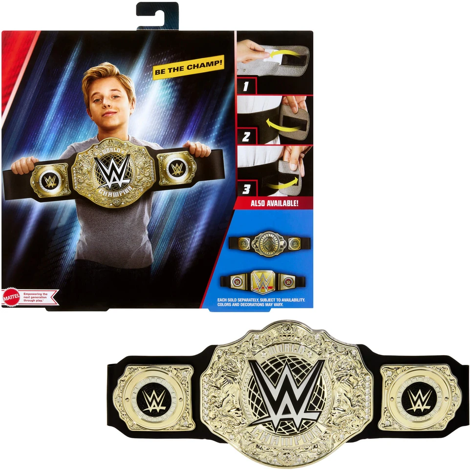 Usorteret Mattel WWE WORLD HEAVYWEIGHT čempiono diržas (HYF18)