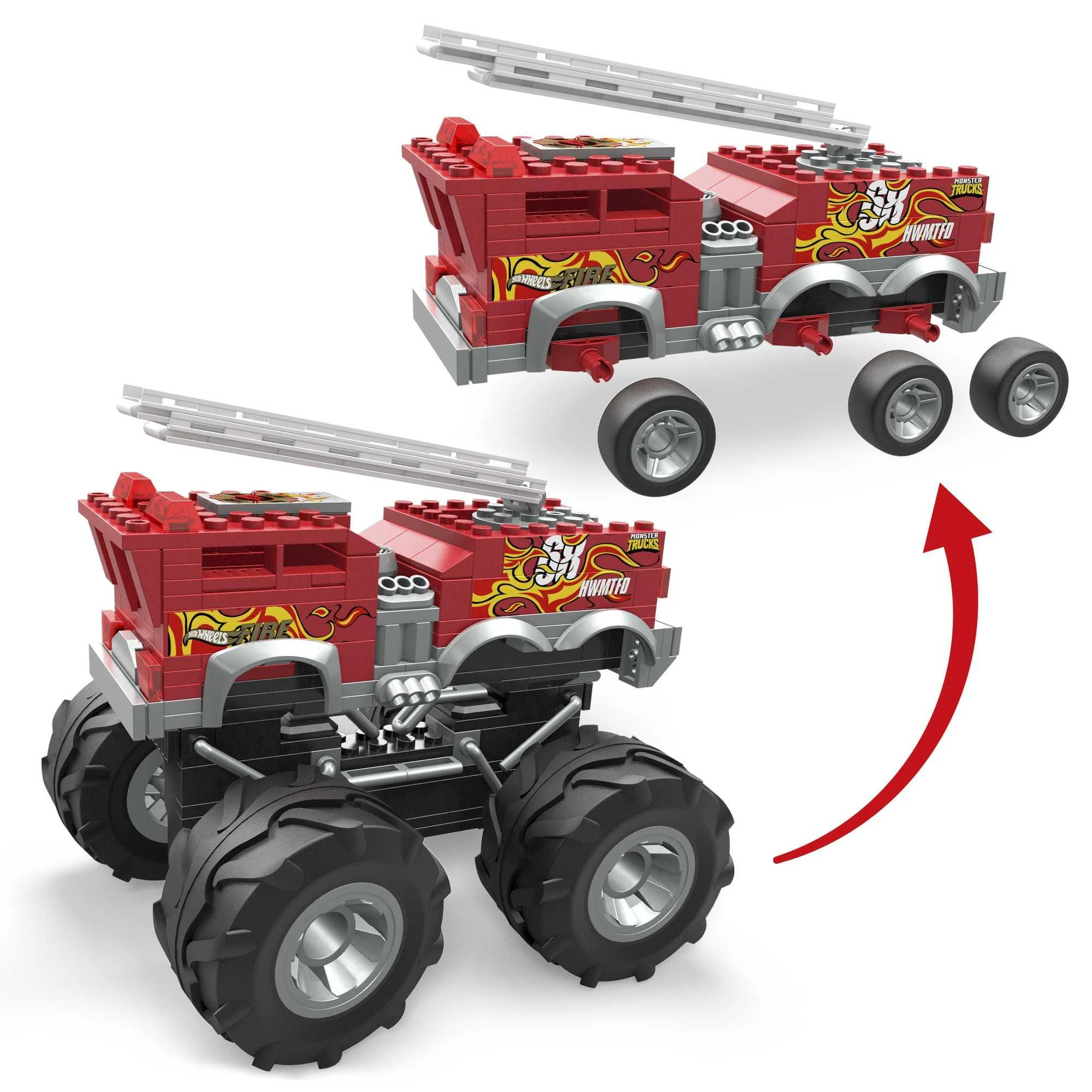Mega Bloks Mega Construx konstruktorius Hot Wheels „Gaisrinės sunkvežimis“