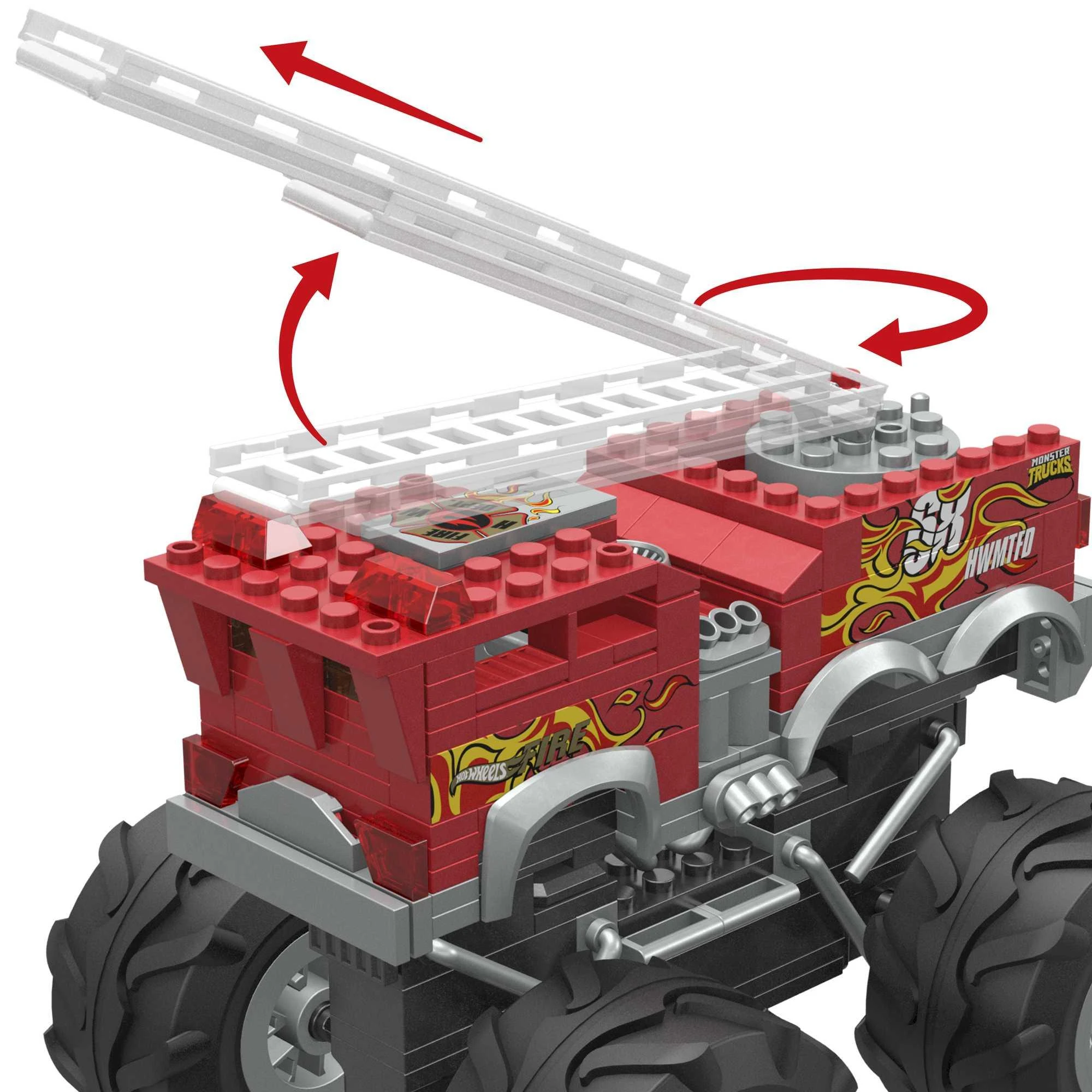 Mega Bloks Mega Construx konstruktorius Hot Wheels „Gaisrinės sunkvežimis“