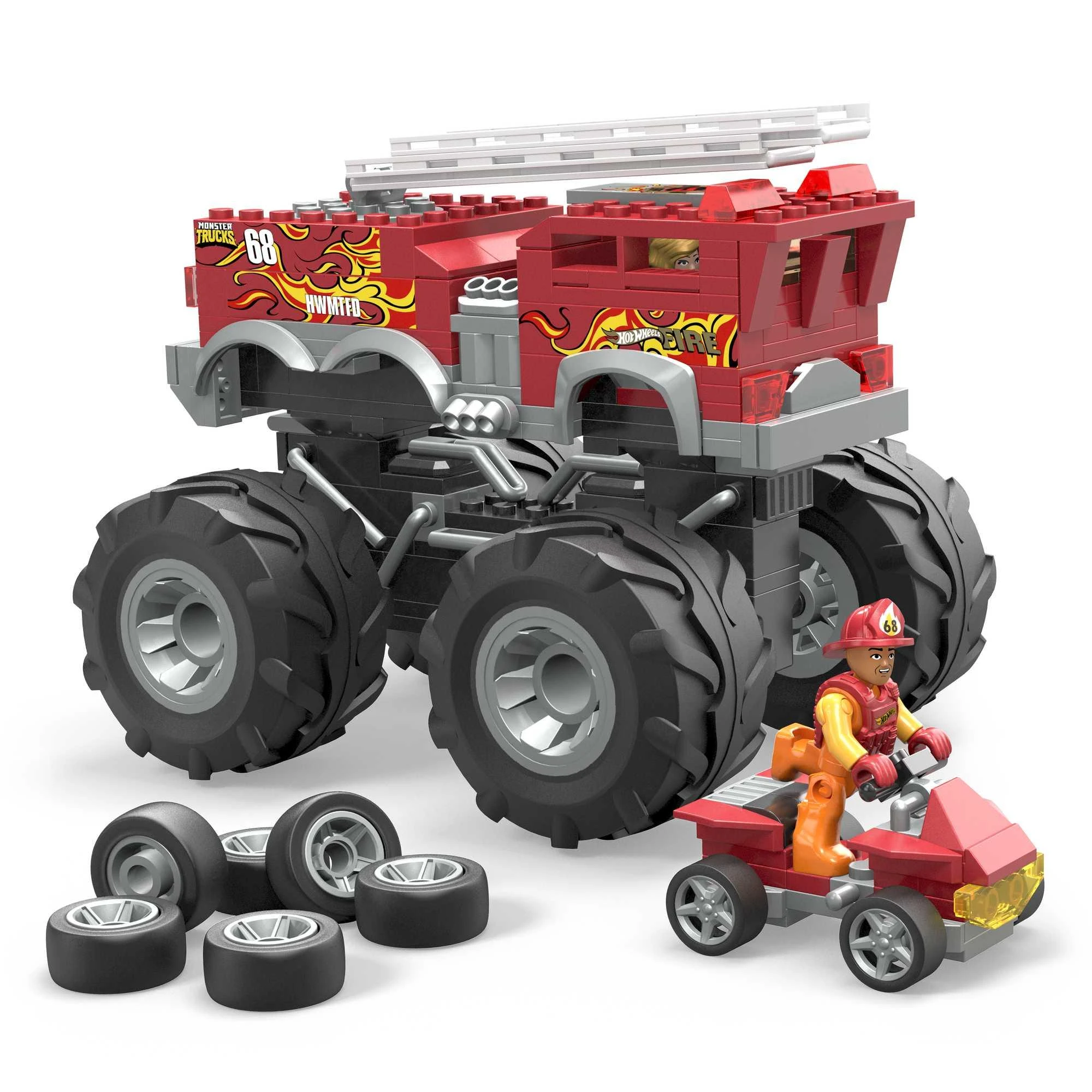 Mega Bloks Mega Construx konstruktorius Hot Wheels „Gaisrinės sunkvežimis“