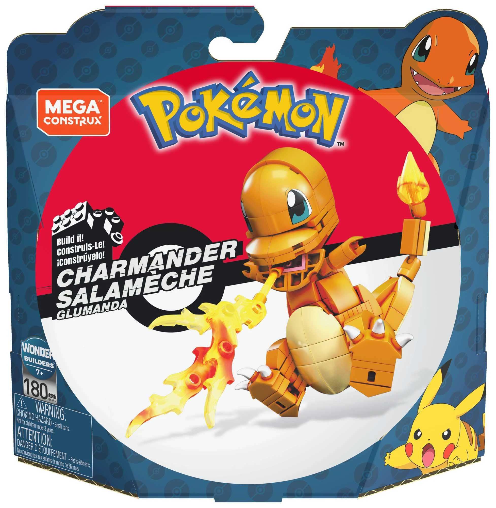 Mattel MEGA CONSTRUX POKEMON rinkinys – Charmander (GKY96)