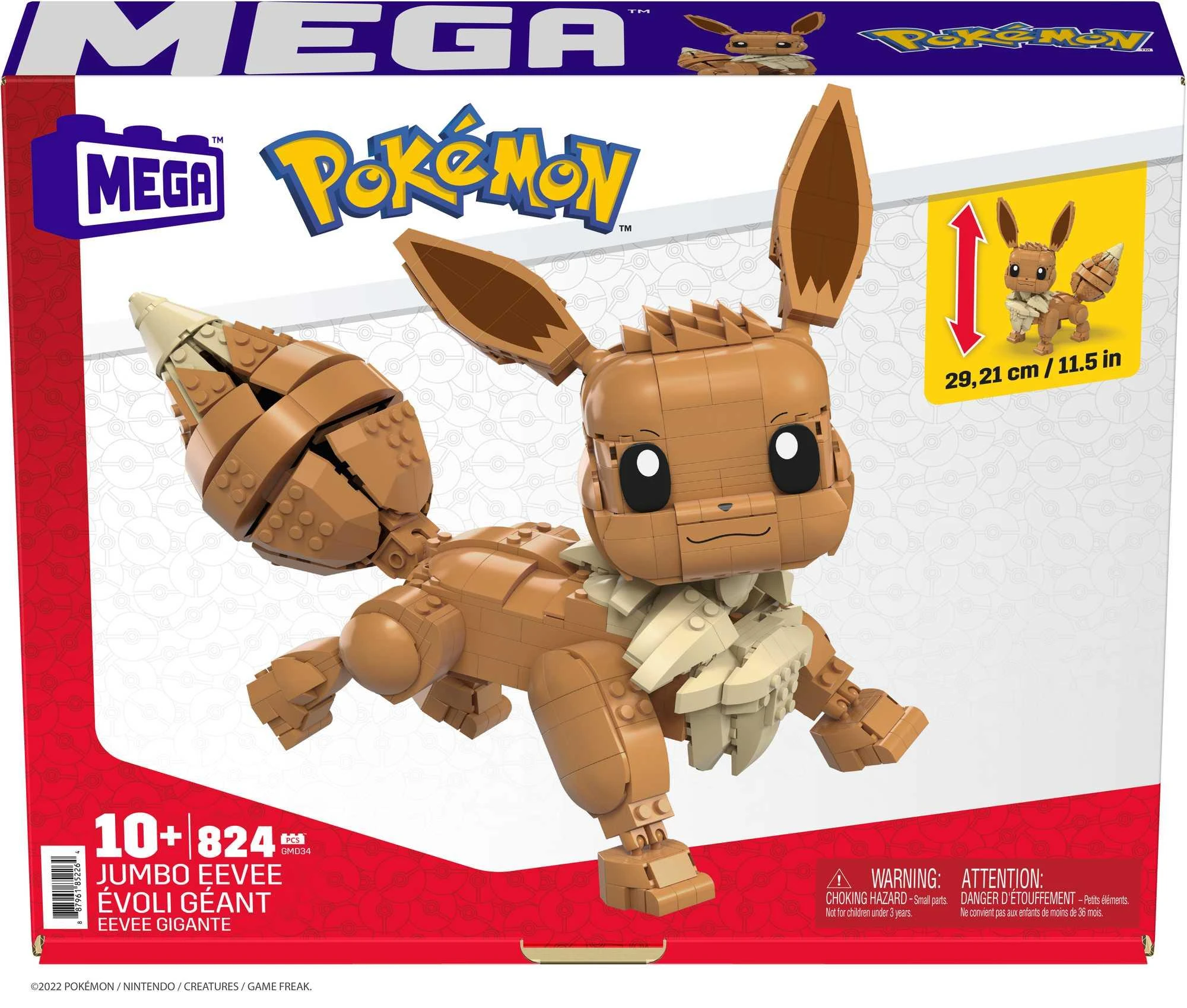 Mattel „Mega Construx Pokemon“ rinkinys „Didysis Eevee“