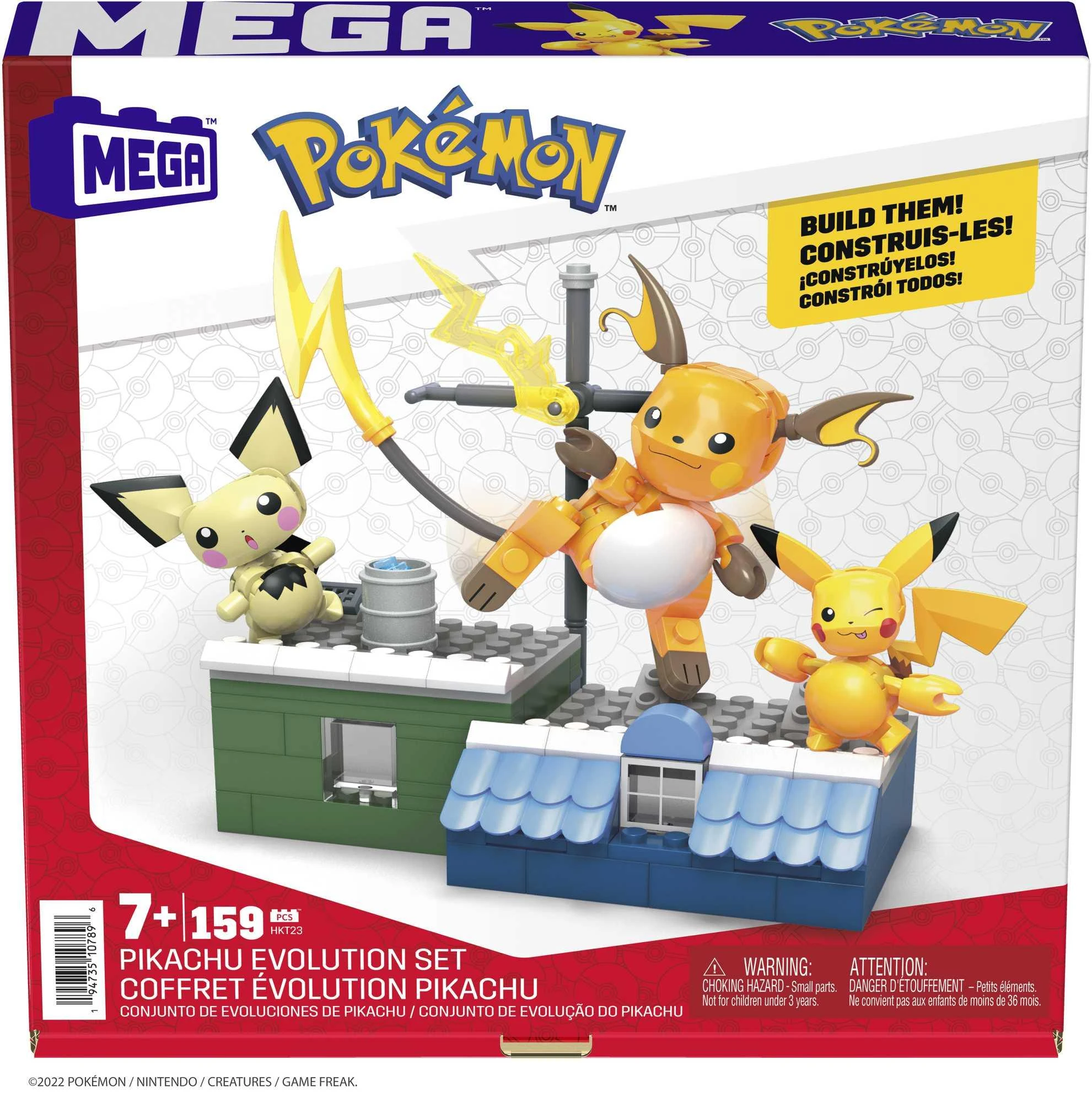 Mattel MEGA CONSTRUX POKEMON Pikachu evoliucija (HKT23)