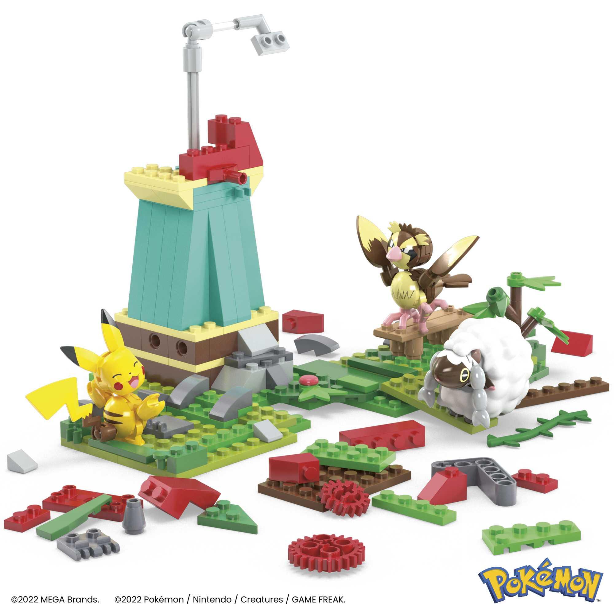 Mega Bloks „Mega Construx Pokemon“ rinkinys „Vėjuotas kaimas“