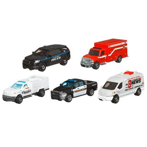 Mattel Penkių Matchbox automodelių rinkinys