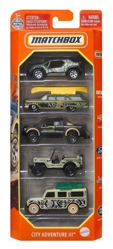 Mattel Penkių Matchbox automodelių rinkinys