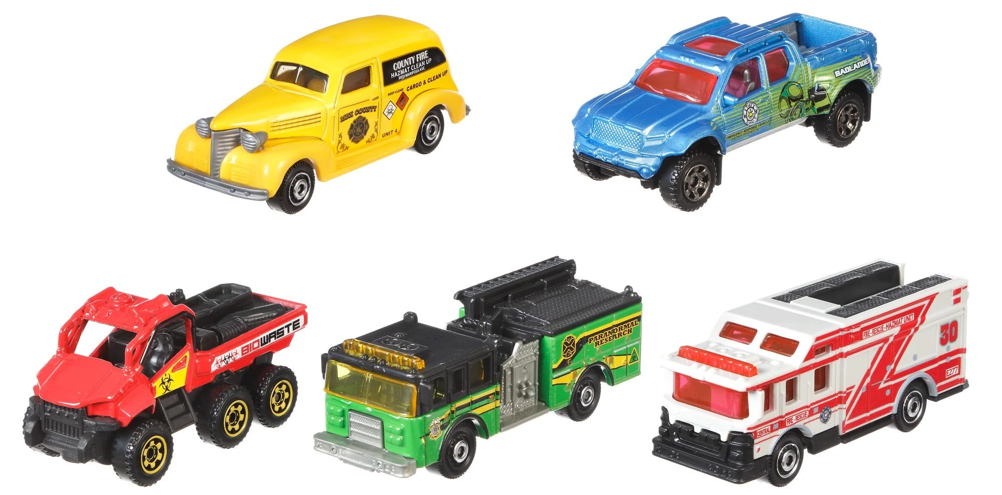 Mattel Penkių Matchbox automodelių rinkinys