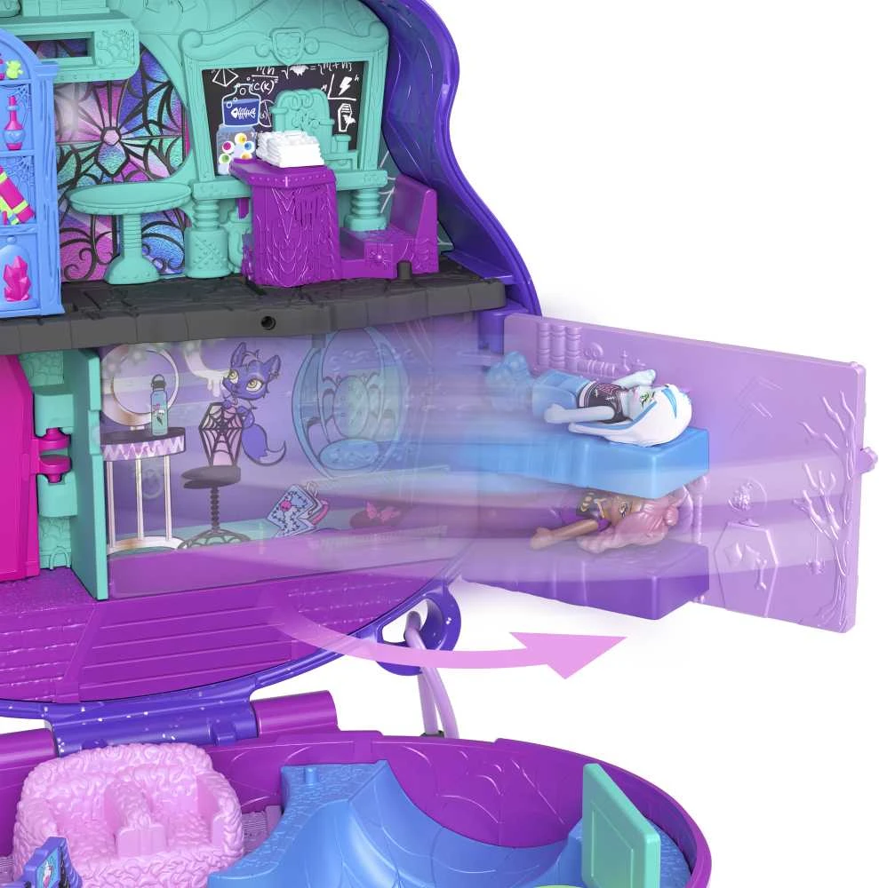 Mattel POLLY POCKET MONSTER HIGH tematikos pramogų rinkinys (HVV58)