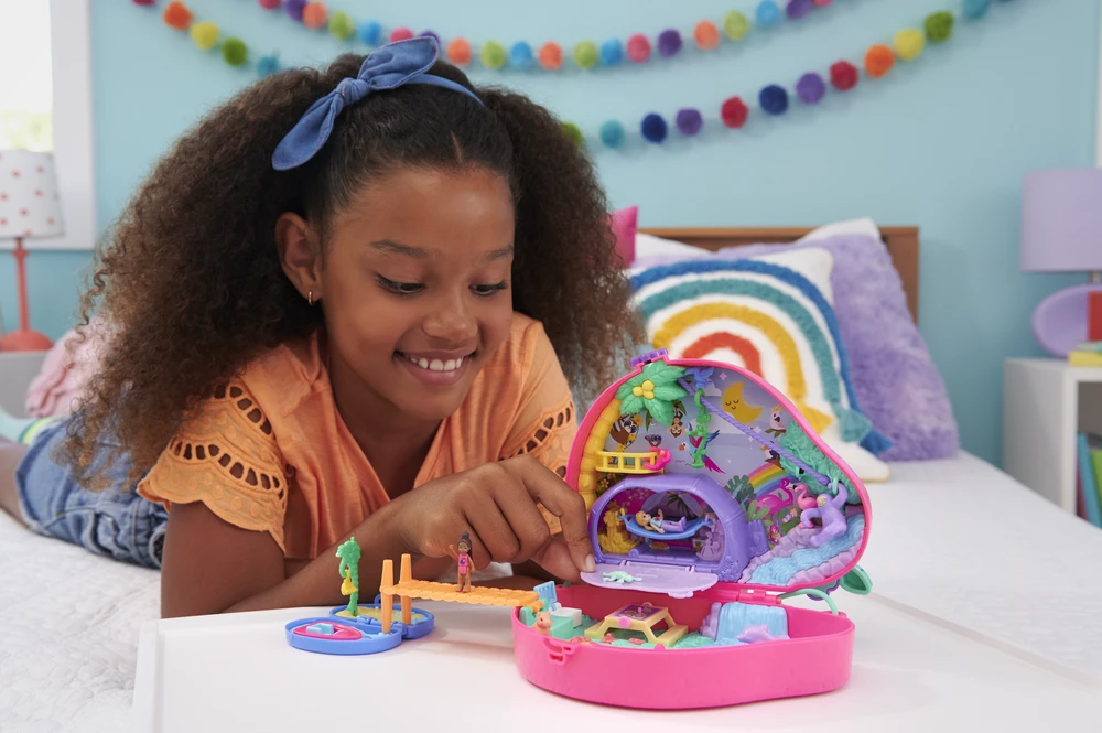 Mattel „Polly Pocket“ tinginuko pramogų rinkinys aprašymas - Prekės nuotrauka
