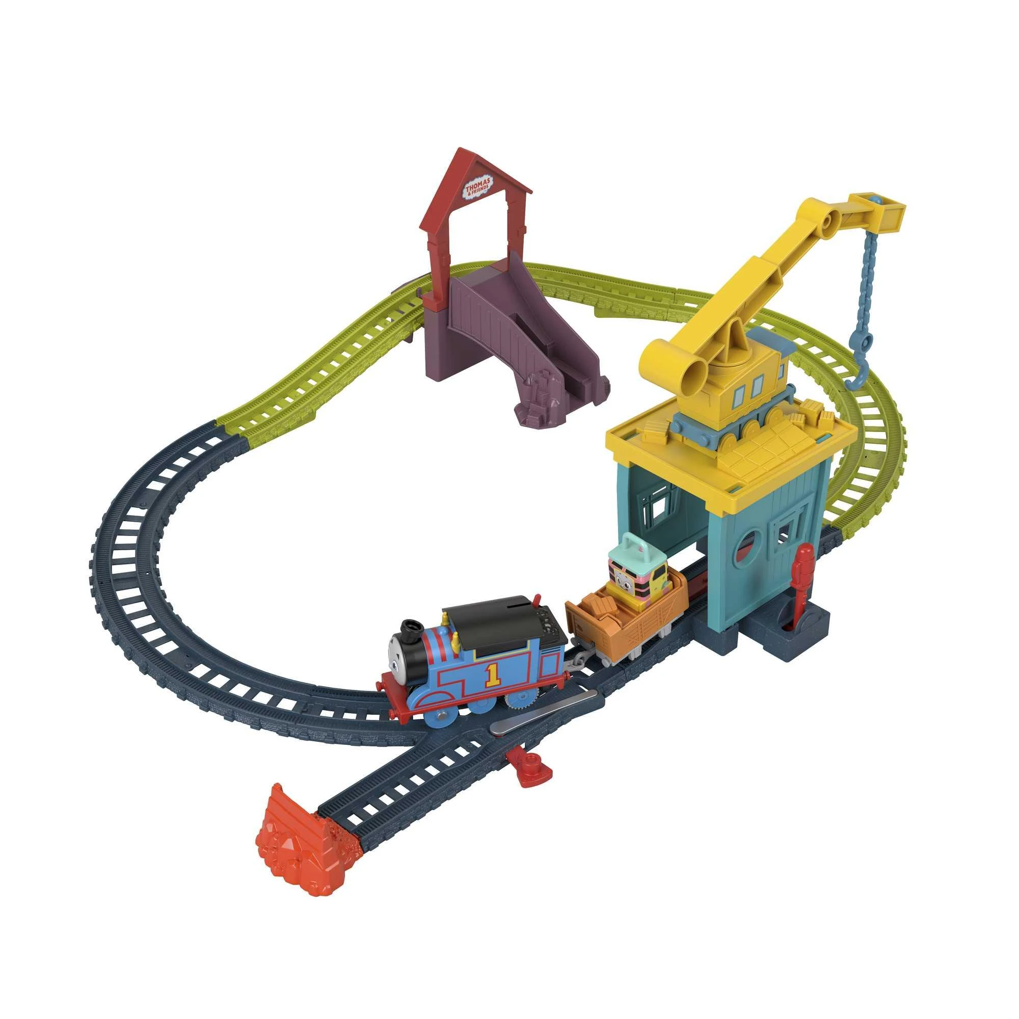Žaislinis rinkinys Thomas and Friends „Kranė Karli ir Sandi“