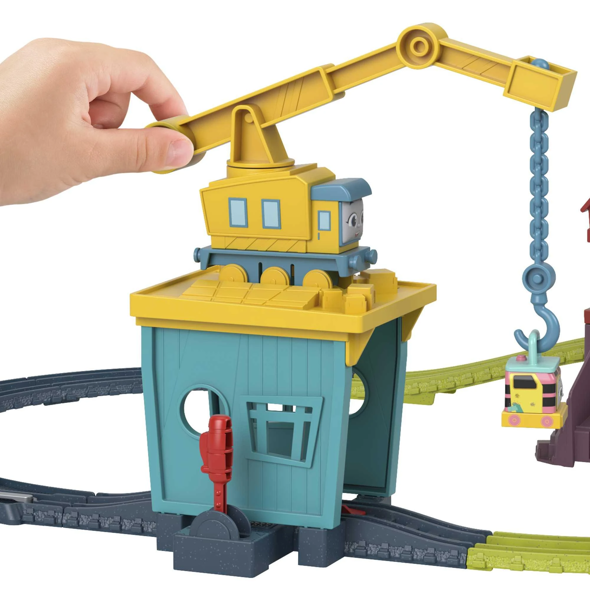 Žaislinis rinkinys Thomas and Friends „Kranė Karli ir Sandi“