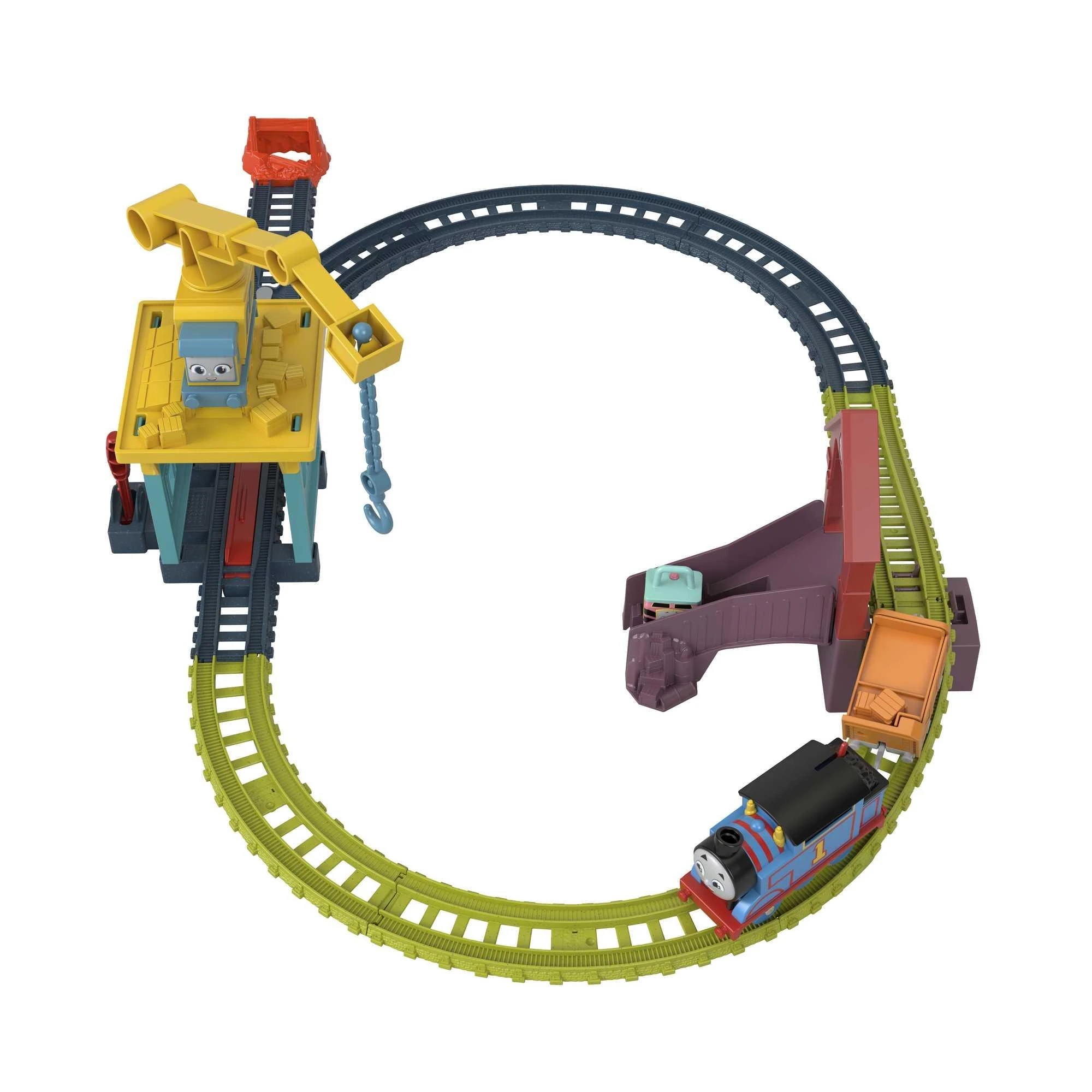 Žaislinis rinkinys Thomas and Friends „Kranė Karli ir Sandi“