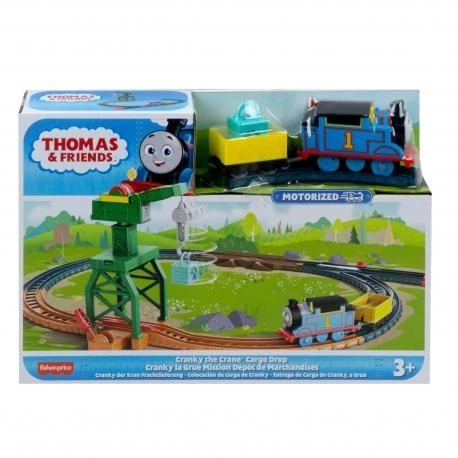 Fisher Price Thomas and Friends trasos rinkinys su motorizuotu garvežiuku