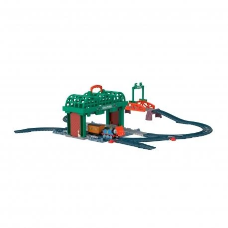 Fisher Price Thomas and Friends trasos rinkinys su motorizuotu garvežiuku