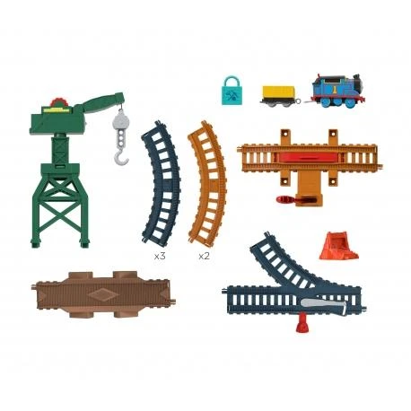 Fisher Price Thomas and Friends trasos rinkinys su motorizuotu garvežiuku
