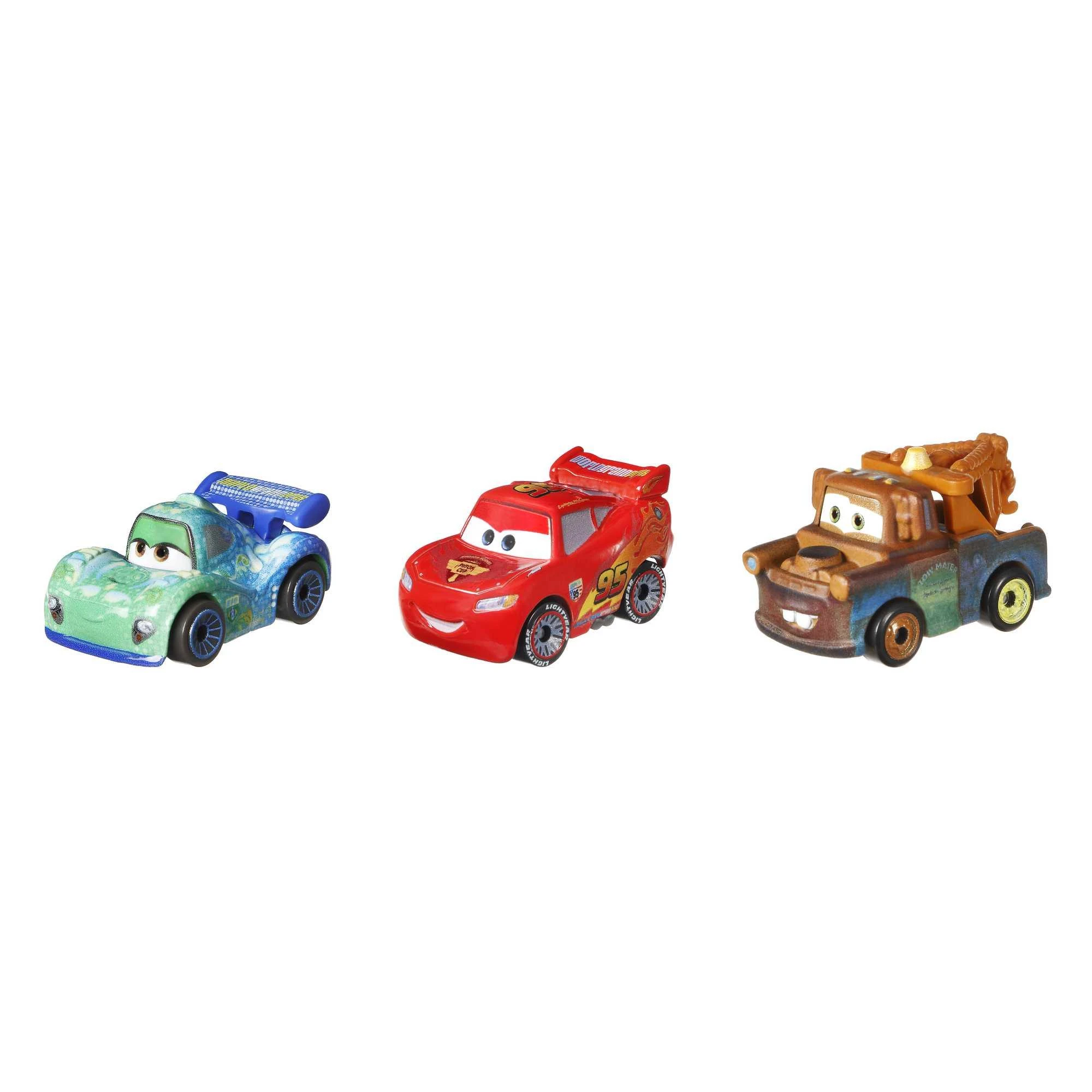 Mattel CARS 3 automodelių rinkinys Mini Lenktynininkai, 3vnt., GKG01