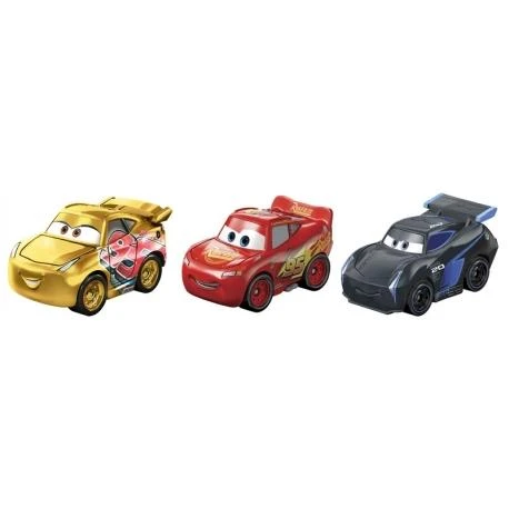 Mattel CARS 3 automodelių rinkinys Mini Lenktynininkai, 3vnt., GKG01