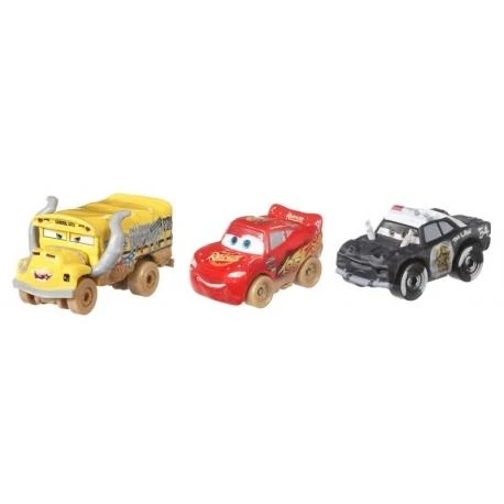 Mattel CARS 3 automodelių rinkinys Mini Lenktynininkai, 3vnt., GKG01