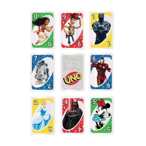 Mattel UNO kortos, skirtos DISNEY100-mečio jubiliejuim (HPW21)