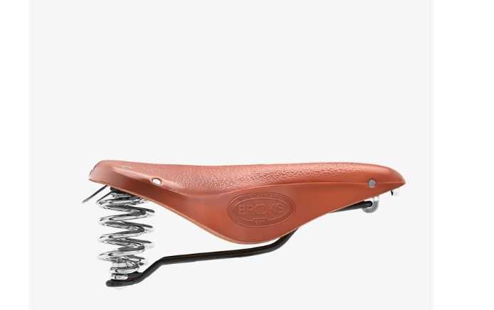 Dviračio balnas Brooks B 67 rudas 205x73mm