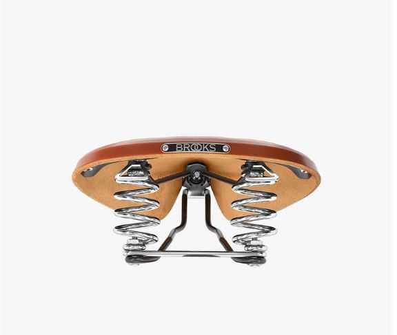 Dviračio balnas Brooks B 67 rudas 205x73mm