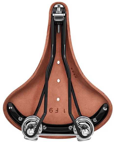 Dviračio balnas Brooks B 67 tamsiai rudas 205x76mm