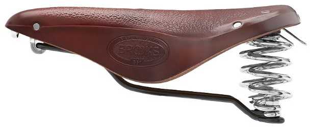 Dviračio balnas Brooks B 67 tamsiai rudas 205x76mm
