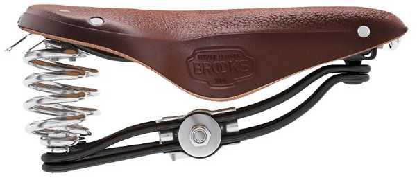 Dviračio balnas Brooks B66 Short tamsiai rudas 240x205x100mm