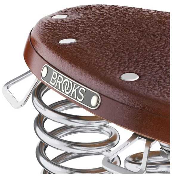 Dviračio balnas Brooks B66 Short tamsiai rudas 240x205x100mm
