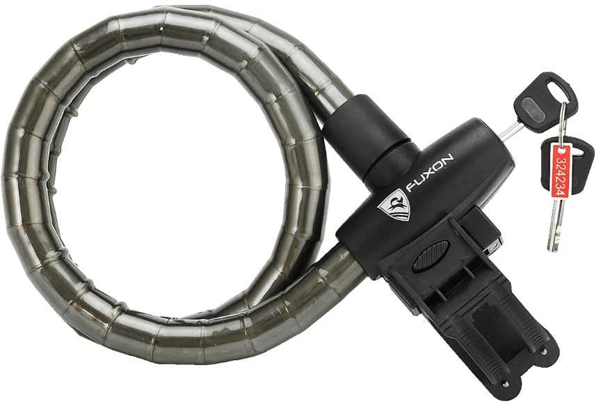 M-Wave Panzergliederschloss 24x1000mm | Schweres Fahrradschloss | Mit Transparentem Überzug & Sicherheitsschlüssel