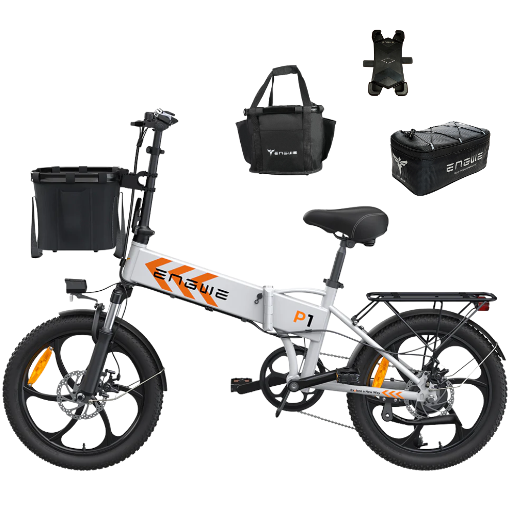 Dviratis 20" elektrinis Engwe P1 baltas
