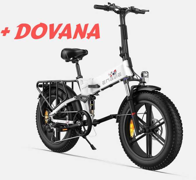 Dviratis 20" elektrinis Engwe Engine X baltas
