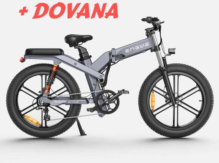 Dviratis 26" elektrinis Engwe X26 dviguba baterija pilkas
