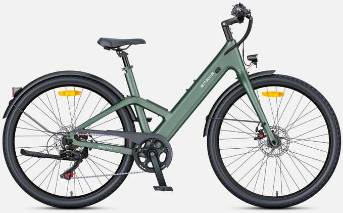 Dviratis 28" elektrinis Engwe N1 AIR ST mot. karboninis žalias