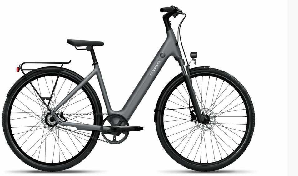 Dviratis 28" elektrinis Tenways CGO800S 374Wh unisex pilkas matinis 48cm one size