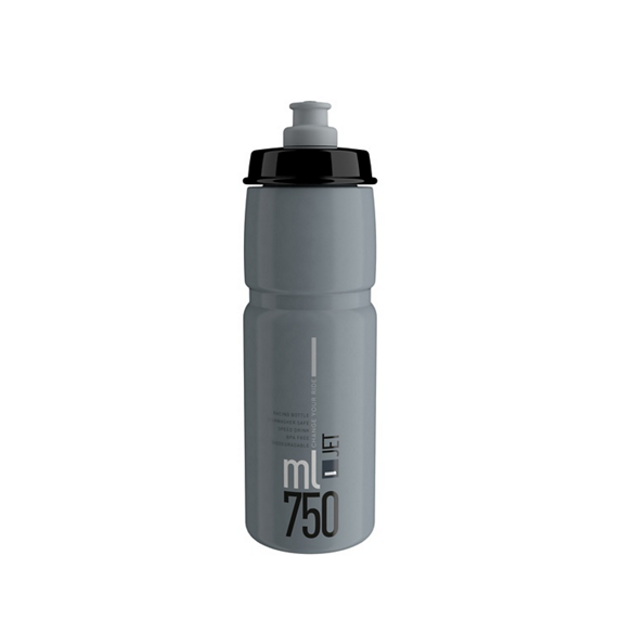 Gertuvė Elite Jet Pilkas Juodas Logo 750ml