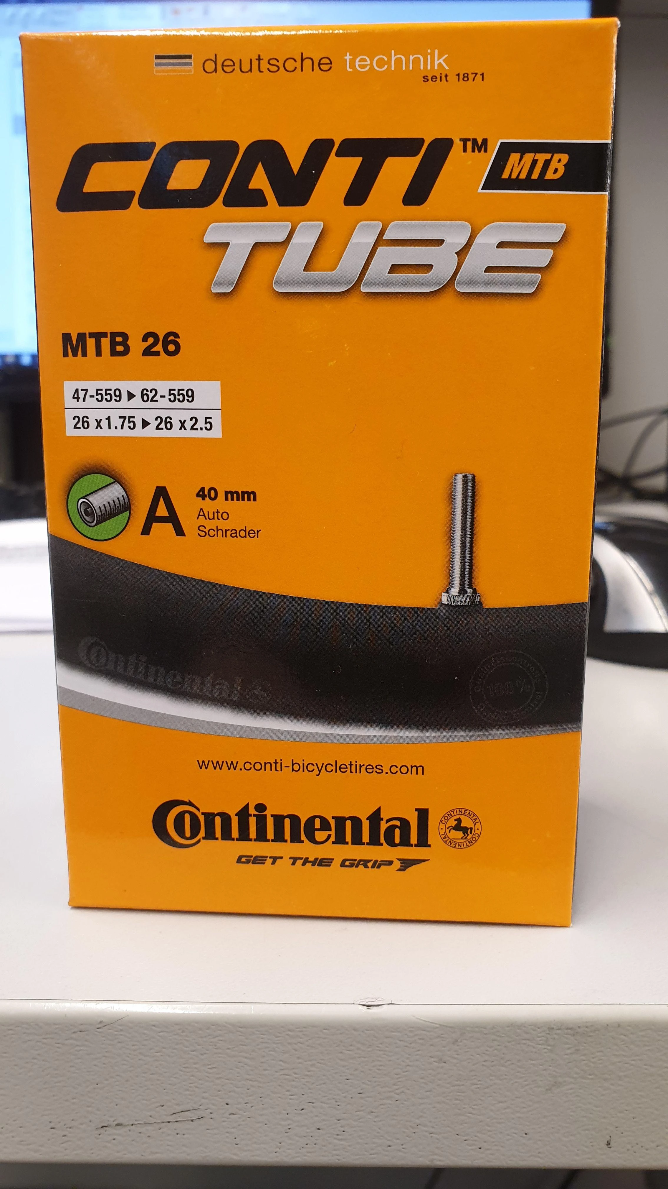 Kamera 26" VALVE AUTO 47/62-559 Continental MTB