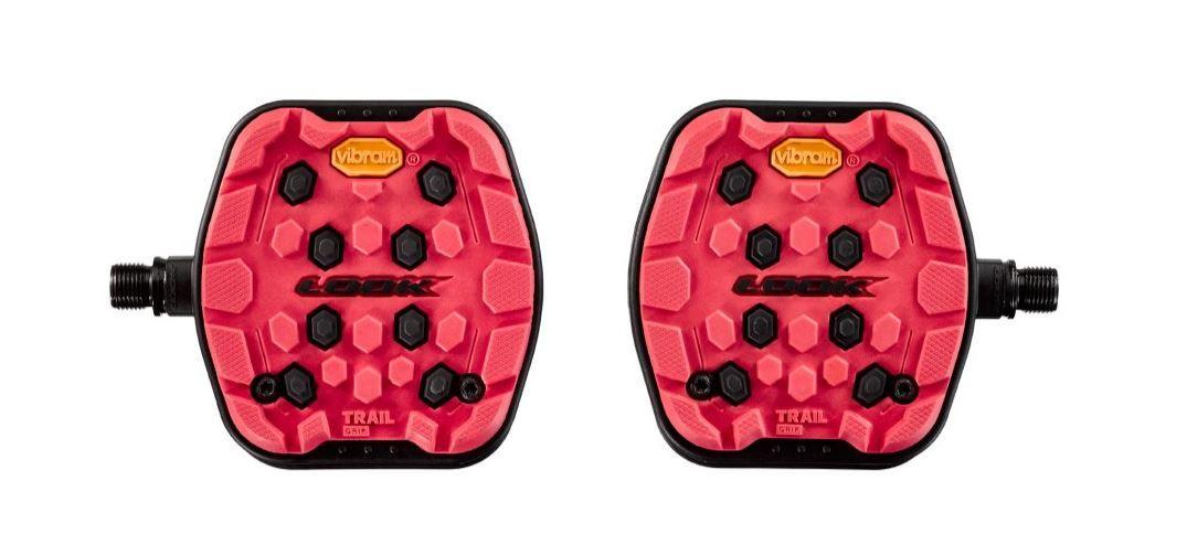 Look Keo Pedalai LOOK Trail Grip raudoni