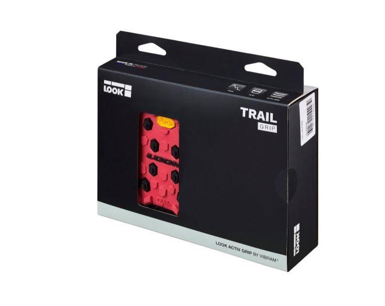 Look Keo Pedalai LOOK Trail Grip raudoni