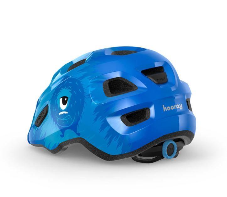 Met Salmai Šalmas MET HOORAY Mėlyna Monsters Glossy S 52-56 cm
