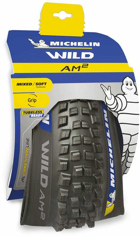 MICHELIN TIRE WILD AM2 27,5X2.40 COMPETITION LINE FOLDABLE GUM-X TS TLR (490514)